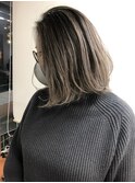 30代40代50代◎大人ボブナチュラル白髪ぼかしバレイヤージュ