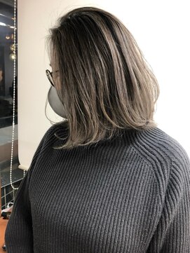 ハーツ(Heart's) 30代40代50代◎大人ボブナチュラル白髪ぼかしバレイヤージュ