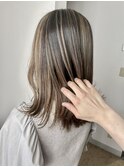 外国人風バレイヤージュカラー☆シナモンベージュ