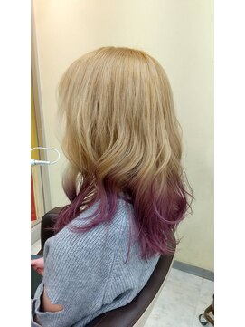 プールドゥマン 屯田(POUR DEMAIN) 【POURDEMAIN】パープルグラデーション