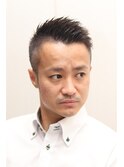 [清潔感メンズナチュラル]メンズベリーショート刈り上げブラック
