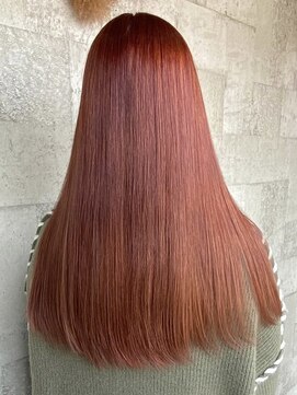 ミルヘアデザイン(mil hair design) ダブルカラーピンクベージュベージュカラーケアブリーチレイヤー