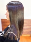 20代30代40代髪質改善カラーアッシュベージュ艶感ストレート