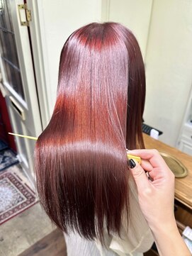 ジーテ(gite) チェリーレッド×ピチキュア/横浜/横浜綱島/髪質改善