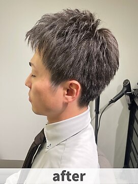アルム 代官山 恵比寿(ARUIM) 【after】ビジネスショートクールビズ束間スーツメンズカット