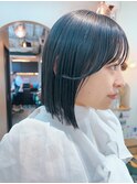 地毛風カラー/ナチュラルレイヤーカット/ショートボブ[船橋]
