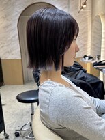 ロンド エスポワール 錦糸町(Lond espoir)&nbsp;◯前髪イメチェンアンブレラカラーこなれミディ切りっぱなしボブ
