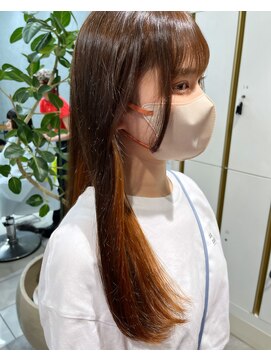 ハレル 戸塚(HAREru.) インナーカラー オレンジ☆