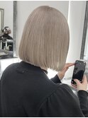 バレイヤージュコントラストハイライトミルクティーベージュ