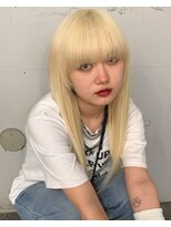 ドットハリス(.Hallis) 抜きっぱなしブロンド/ブリーチカラー/エクステ長さ出し