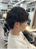 メンズカットツイストスパイラルパーマニュアンスパーマショート