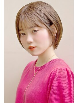 カーニバル 江古田(CARNIVAL) tominaga2簡単大人30代40代50代グレージュ前髪レイヤーボブ