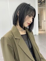 ロンドアリシア 金山(Lond Alexia) 外ハネボブ/切りっぱなし/ブリーチなしWカラー/縮毛矯正5420