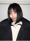 黒髪ボブ
