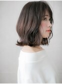 くすみベージュアッシュ大人美人小顔くびれウルフX大宮30代40代