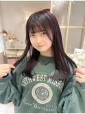 前髪カットが可愛い☆ラベンダーピンクカラー