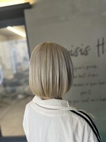 ラニシス ヘアー(Lanisis Hair) 人生初ブリーチ！ホワイトベージュ
