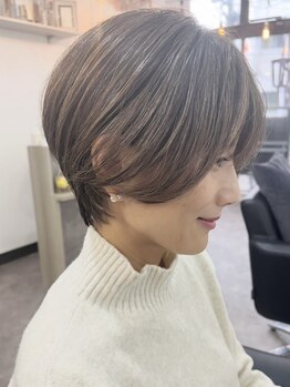 ゲイン(Gain)の写真/どこから見ても美フォルムな小顔見せショートカットは《時短で好印象》◎働く女性にも人気のスタイル☆