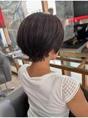 カラーボブショートハイライト白髪ぼかし日暮里西日暮里上野