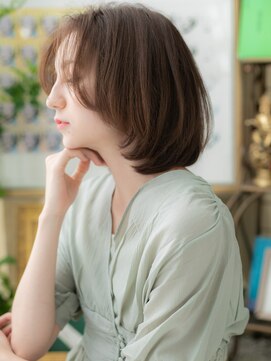 カバーヘア イヴ 戸頭店(COVER HAIR EVE) ■かきあげ前髪前下がりヘルシースタイル302-2戸頭30代40代50代