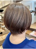 白髪ぼかしカラー白髪ぼかしハイライト大人ショート30、40、50代