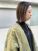 ケンジ 横浜(KENJE)&nbsp;ルーツカラー/ダブルカラー/切りっぱなしボブ/横浜美容室