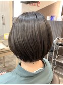 着物ヘア/大人ガーリー/ダークアッシュ/似合わせカット/中村