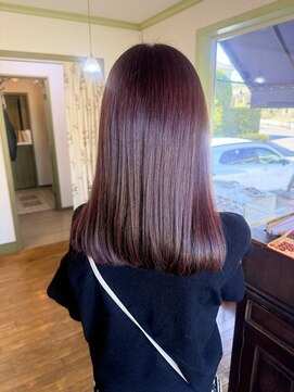 ヘアー クラフト(hair CRAFT) ブリーチなしボルドーカラー