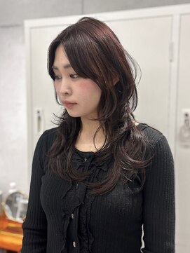 ローウェ 渋谷(Louwe) ミディアムハッシュカット 【ayami】