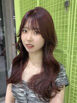 アース コアフュールボーテ 諏訪店(EARTH coiffure beaute) ピンクブラウン_レイヤーカット_ケアブリーチ