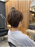 マッシュショート/パーマ/大人女性