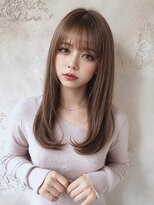 Moalana 名古屋 栄/髪質改善/縮毛矯正/レイヤー【モアラナ】&nbsp;ミルクティーベージュ/クラゲヘア/顔周り/シースルー/名駅