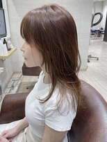 エアー 久留米(AIR)&nbsp;【久留米】 ブリーチ無し暖色カラー/前髪カット/20代/30代/40代