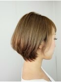 大人可愛い20代30代40代 ショートグラデーションスタイル