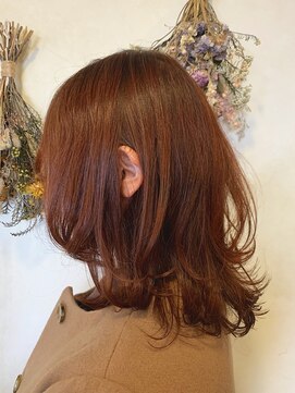 ランプ ヘアー(lamp hair) ソフトウルフ×オレンジ/lamp 清水