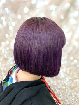 美容室 綺麗 バイオレットカラー