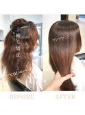 激変☆お客様Before/After☆縮毛矯正髪質改善/メルティカラー