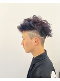 【ENOGカラー】スパイキーショート パープルカラー