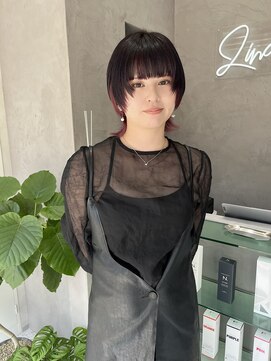 ジーナ 神戸 三田駅前(Zina) ウルフ/インナーカラー/インナーピンク