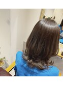 透明感カラー髪質改善縮毛矯正トリートメント