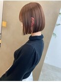 縮毛矯正で作るストレートボブ