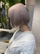 リムレスバイサンク 万代 新潟駅(LIMLESS by cinq) ミルクティーベージュダブルカラーインナーカラーショートボブ