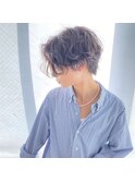大人ニュアンスパーマリバースパーマ毛流れセンターパート
