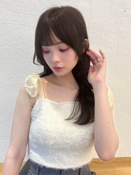 ユーフォリア 新宿通り(Euphoria) 透明感ブラウンカラーワンカールワンホンくびれヘア