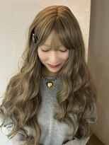 メゾンアクア 表参道(Maison ACQUA)&nbsp;☆ブリーチなしダブルカラー オリーブ オリーブベージュ ボブ