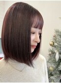 ボルドーカラー【ブリーチあり】