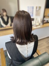 スムーク(Smuk) ショコラブラウン外はねスタイル