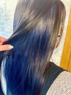 ダブ(DAB) 【インナーカラー】ブルー ネイビー 栃木 宇都宮 鹿沼 日光 小山