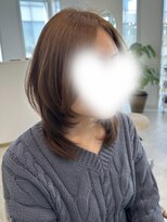 レミエ ダイカンヤマ(lemiie)&nbsp;ミディアムウルフ★ウルフ★ハッシュカット★韓国