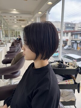 ハピネス 西大寺店(Happiness) 【20代・30代奈良】まとまり艶ショートボブ/髪質／うるは